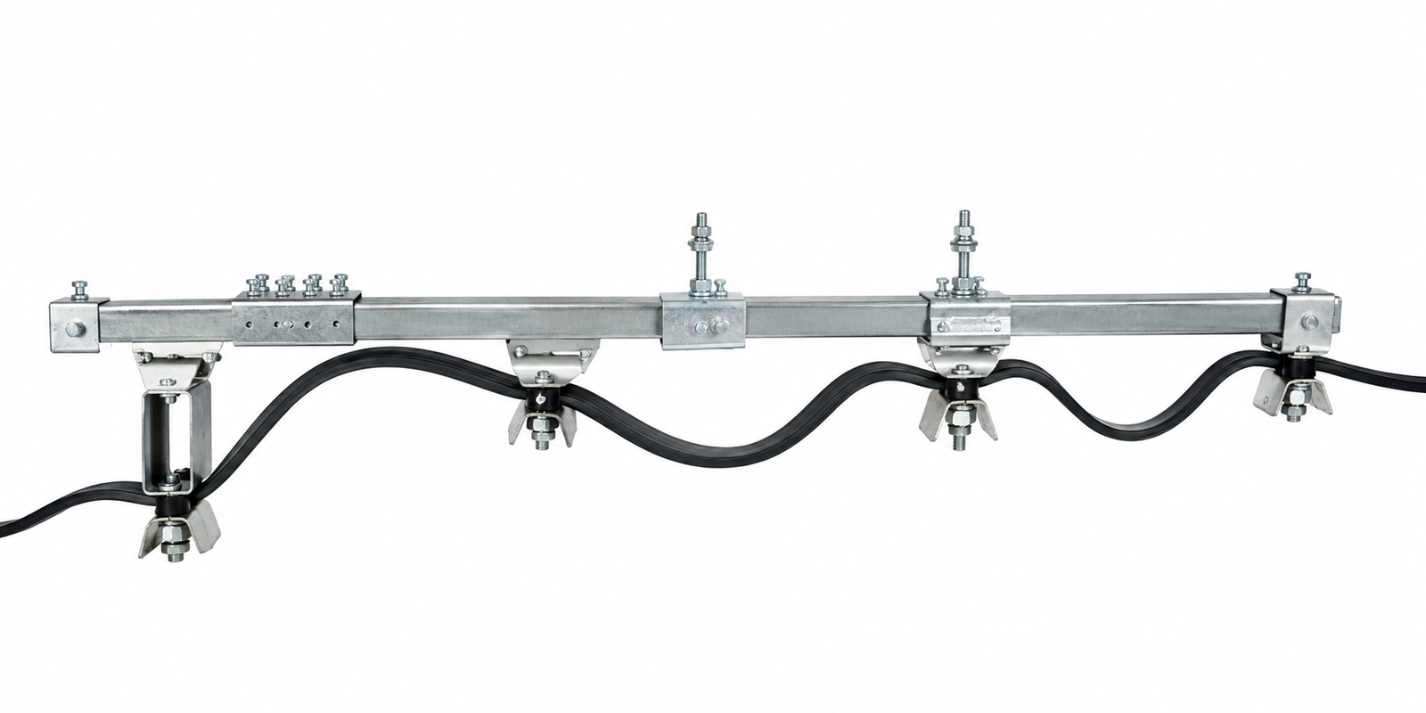 C-Rail for Festoon With All Accessories 40x40x2mm